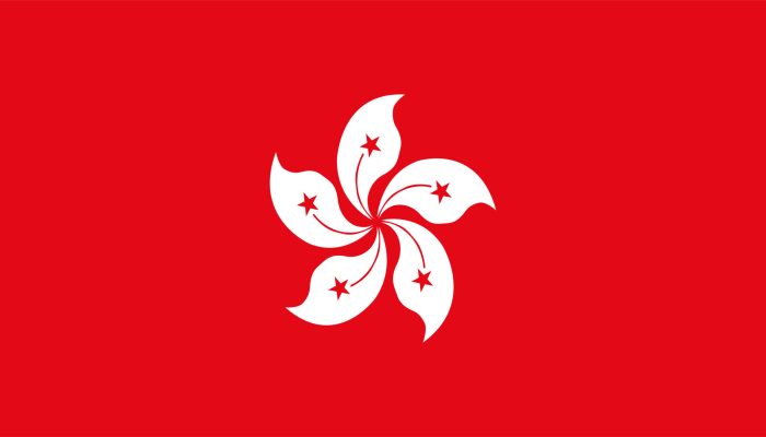 Illustration of Hong Kong flag